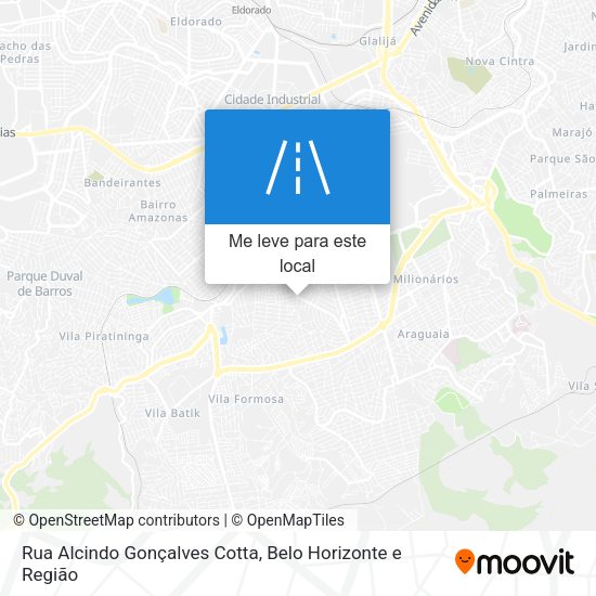 Rua Alcindo Gonçalves Cotta mapa