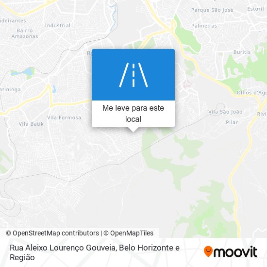 Rua Aleixo Lourenço Gouveia mapa