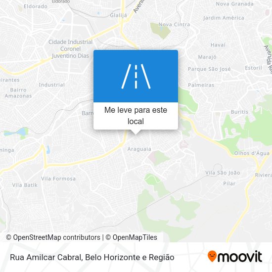 Rua Amilcar Cabral mapa