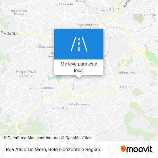 Rua Atílio De Moro mapa