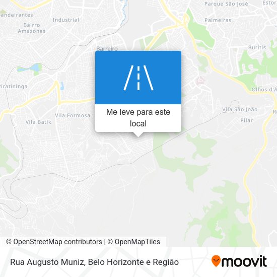 Rua Augusto Muniz mapa