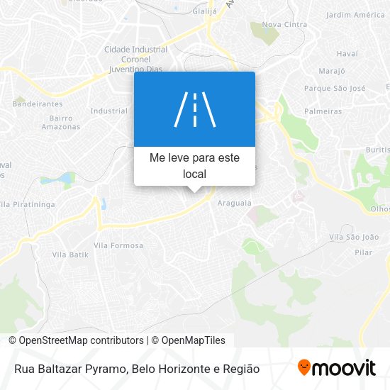Rua Baltazar Pyramo mapa