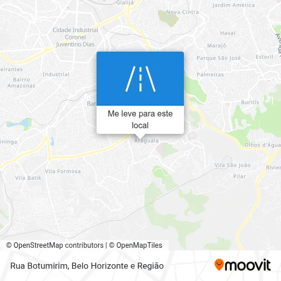 Rua Botumirim mapa