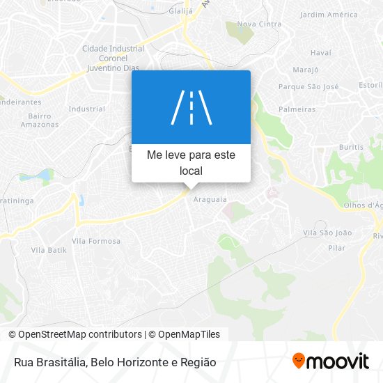 Rua Brasitália mapa