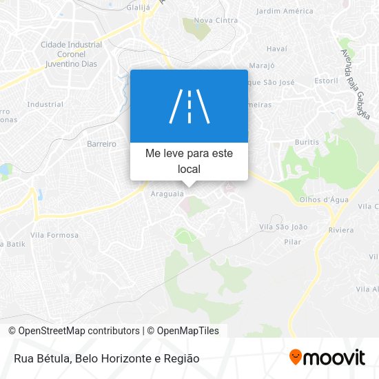 Rua Bétula mapa