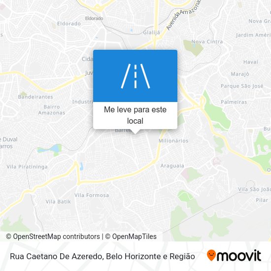 Rua Caetano De Azeredo mapa