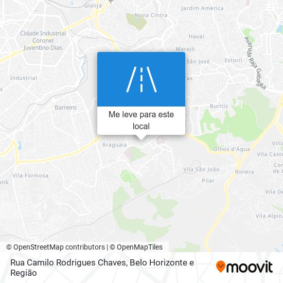 Rua Camilo Rodrigues Chaves mapa