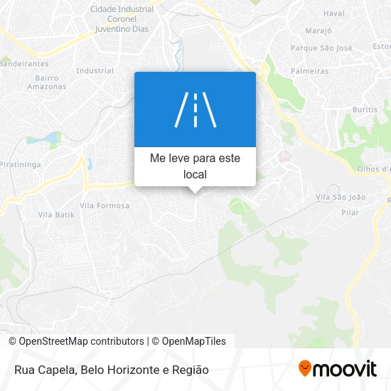 Rua Capela mapa