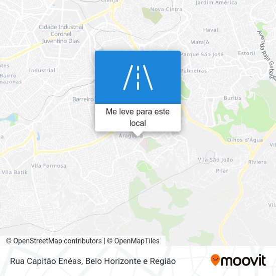 Rua Capitão Enéas mapa