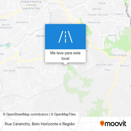 Rua Carancho mapa