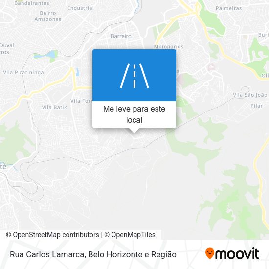 Rua Carlos Lamarca mapa