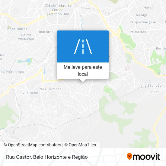 Rua Castor mapa