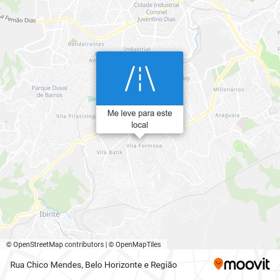 Rua Chico Mendes mapa