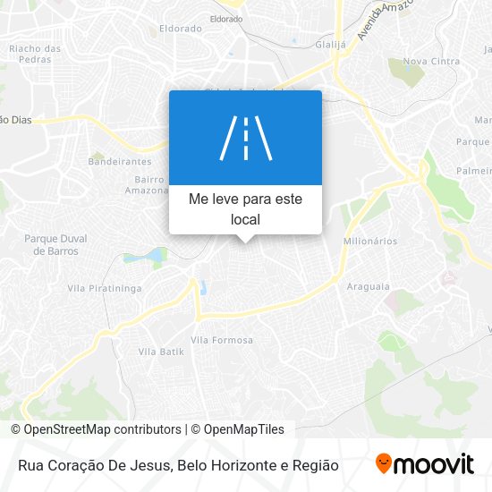 Rua Coração De Jesus mapa