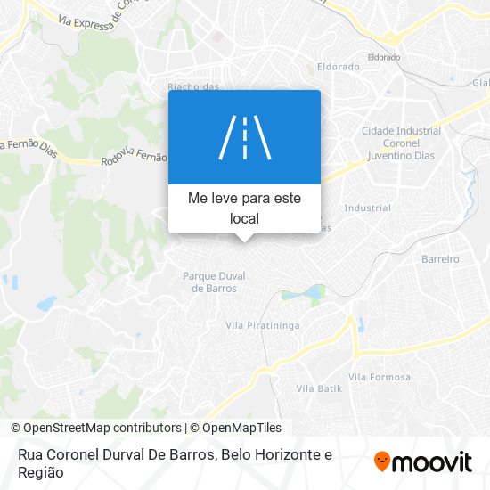 Rua Coronel Durval De Barros mapa