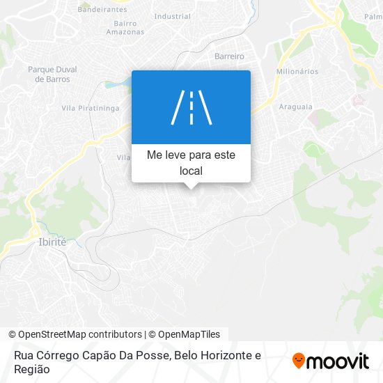 Rua Córrego Capão Da Posse mapa