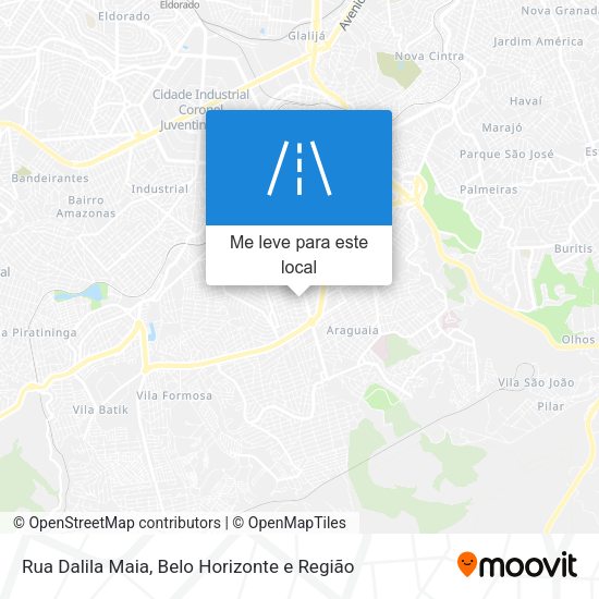 Rua Dalila Maia mapa