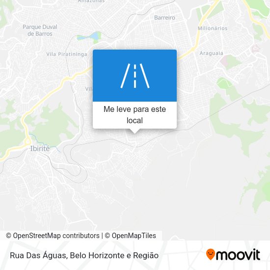 Rua Das Águas mapa