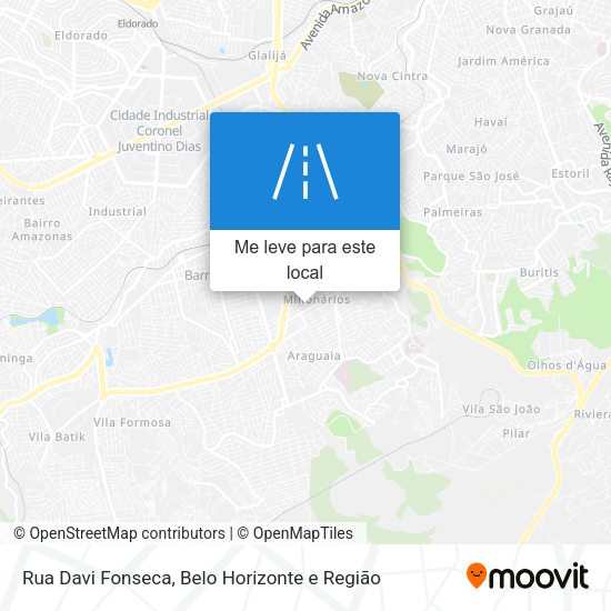 Rua Davi Fonseca mapa