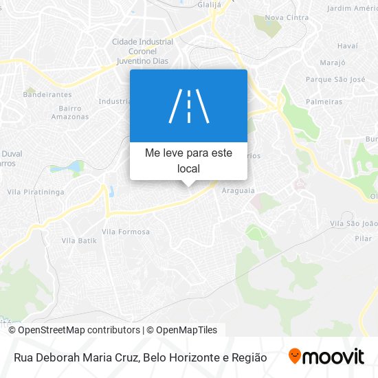 Rua Deborah Maria Cruz mapa