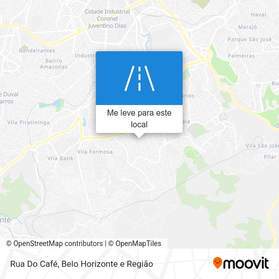 Rua Do Café mapa