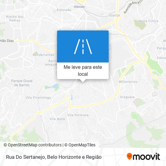 Rua Do Sertanejo mapa