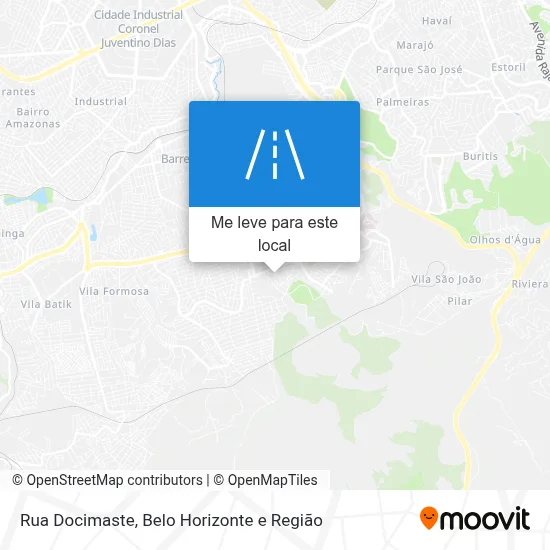 Rua Docimaste mapa
