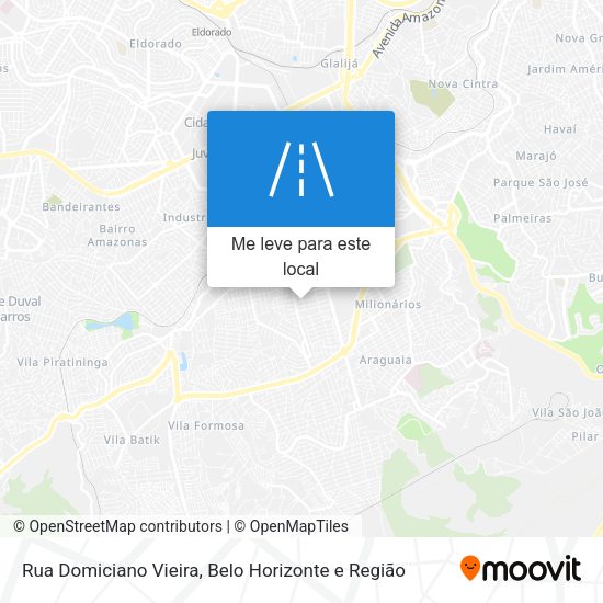 Rua Domiciano Vieira mapa