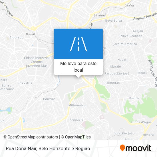 Rua Dona Nair mapa