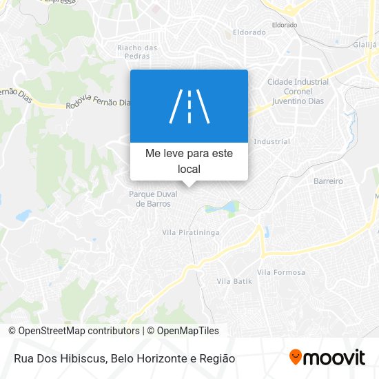 Rua Dos Hibiscus mapa
