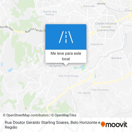 Rua Doutor Geraldo Starling Soares mapa