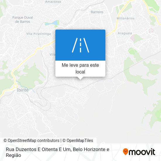 Rua Duzentos E Oitenta E Um mapa