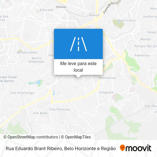 Rua Eduardo Brant Ribeiro mapa