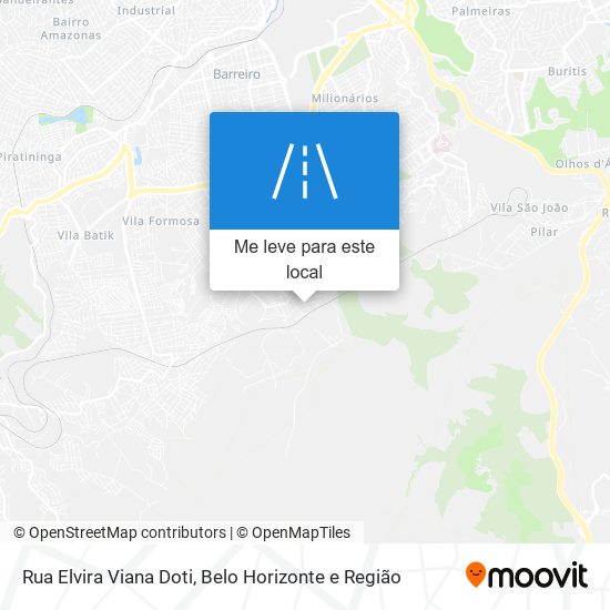 Rua Elvira Viana Doti mapa