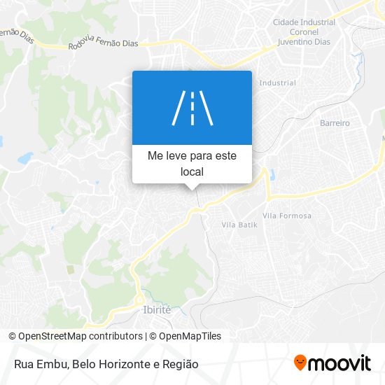 Rua Embu mapa