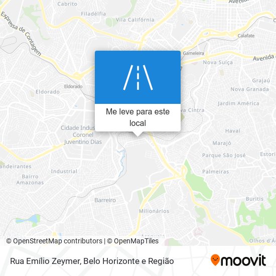 Rua Emílio Zeymer mapa