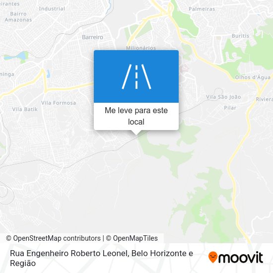 Rua Engenheiro Roberto Leonel mapa