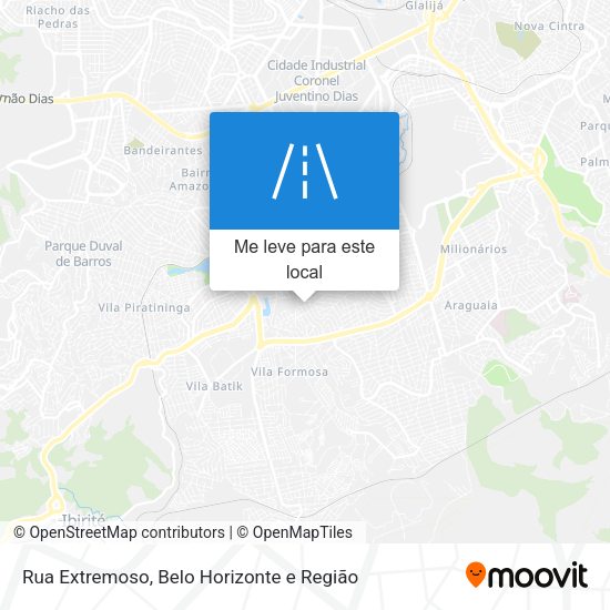 Rua Extremoso mapa