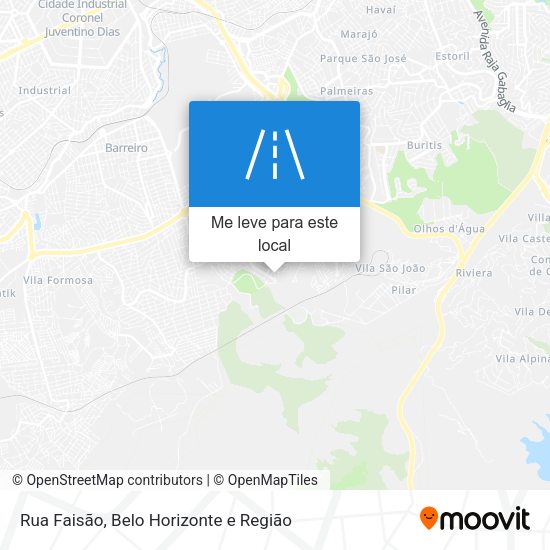 Rua Faisão mapa