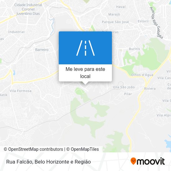 Rua Falcão mapa