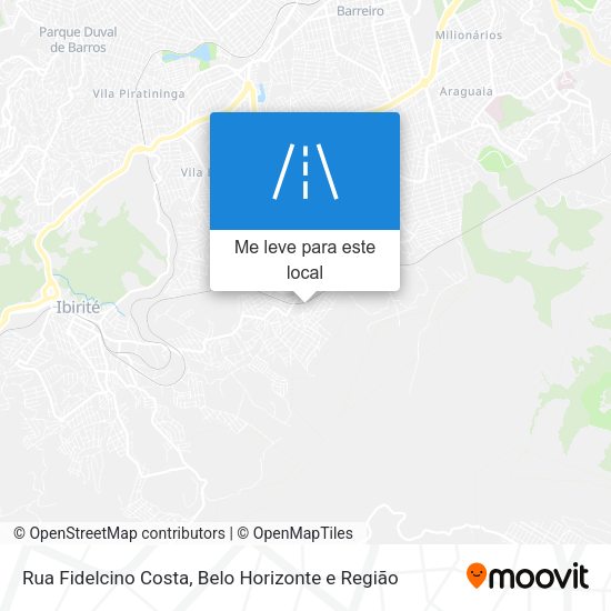 Rua Fidelcino Costa mapa
