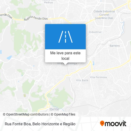 Rua Fonte Boa mapa