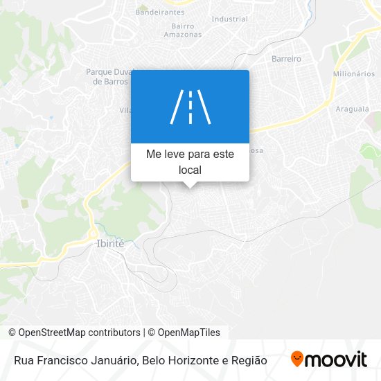 Rua Francisco Januário mapa