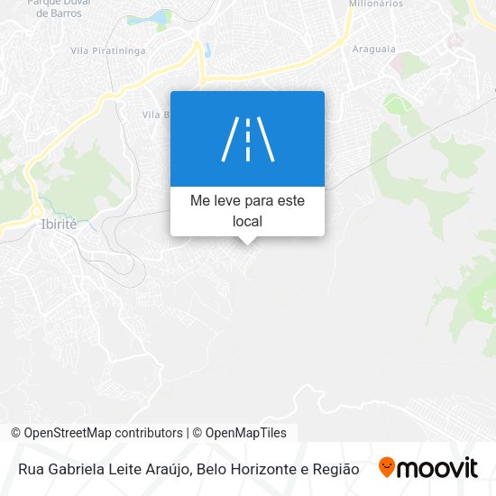 Rua Gabriela Leite Araújo mapa