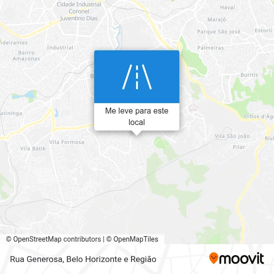 Rua Generosa mapa