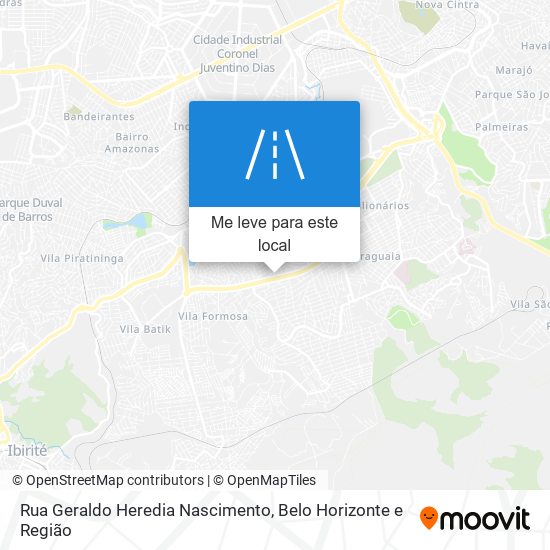 Rua Geraldo Heredia Nascimento mapa