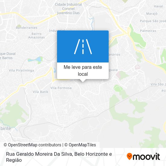 Rua Geraldo Moreira Da Silva mapa