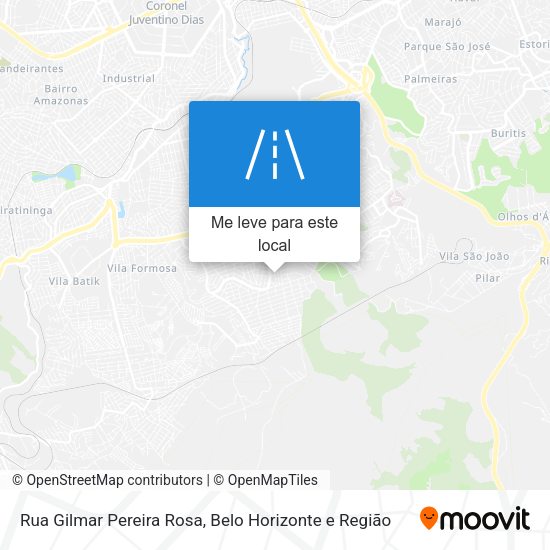 Rua Gilmar Pereira Rosa mapa