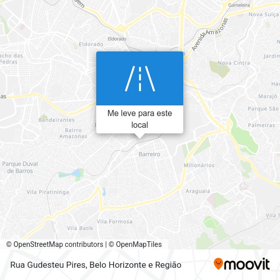 Rua Gudesteu Pires mapa