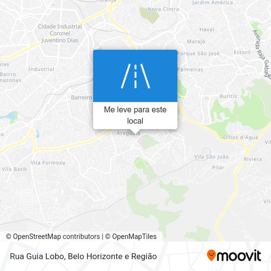 Rua Guia Lobo mapa